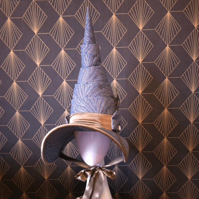 Chapeau de sorcière bleu