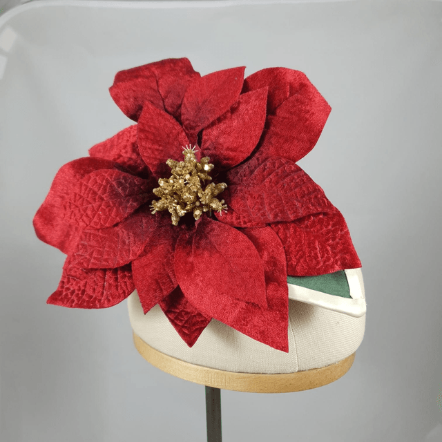 Fascinator goutte à très grande fleur