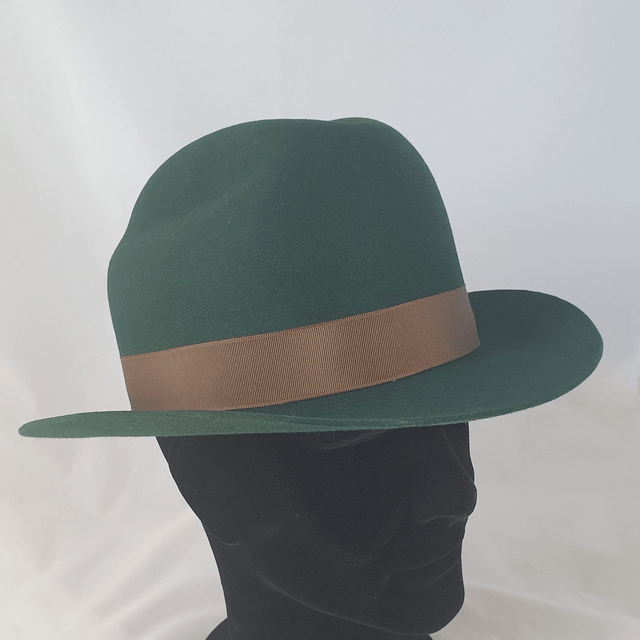 Cattleman en feutre vert