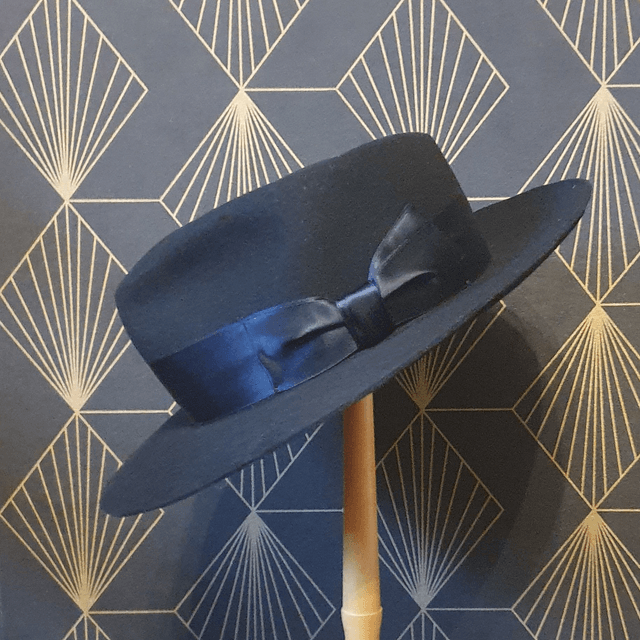 Fedora en feutre noir