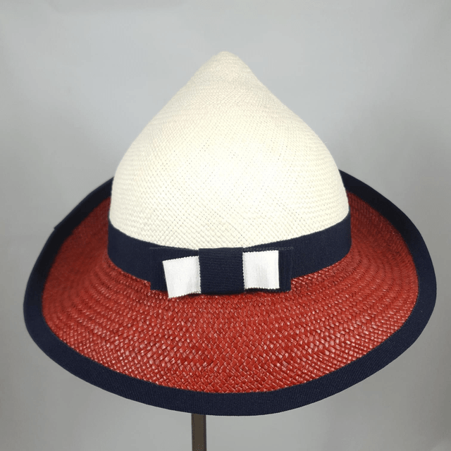 Chapeau Flower Large en paille panama