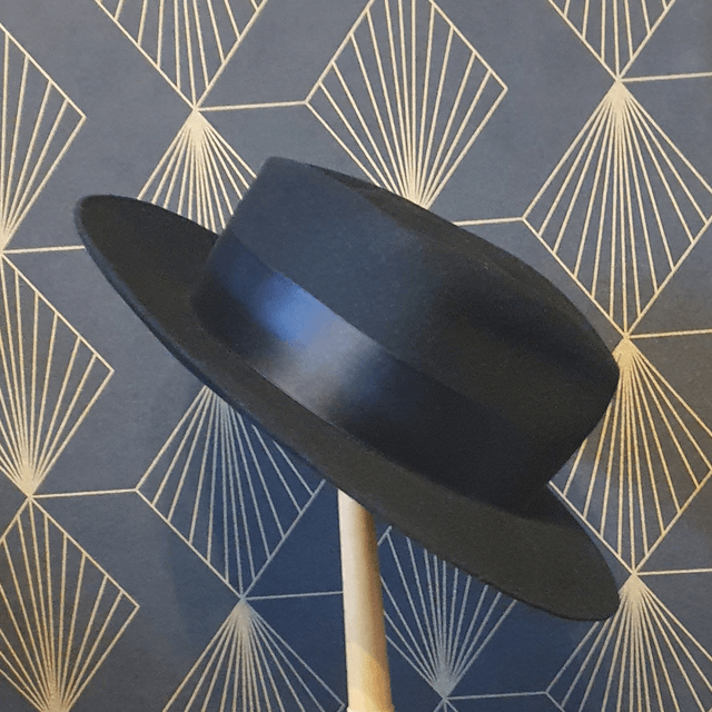 Fedora en feutre noir