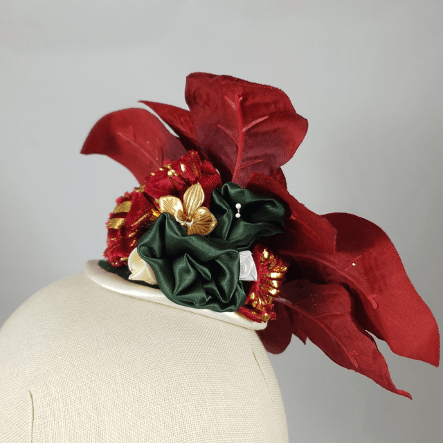 Fascinator goutte à très grande fleur