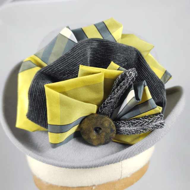 Midi melon gris et jaune