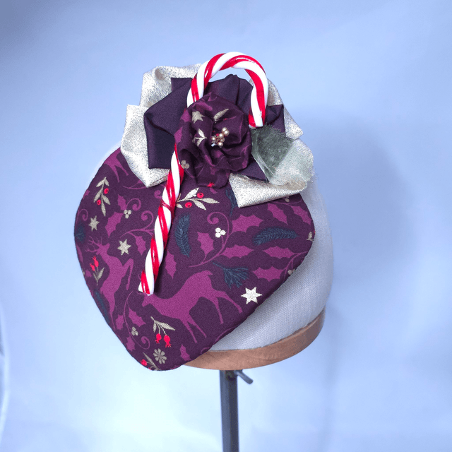 Fascinator rectangulaire de Noël