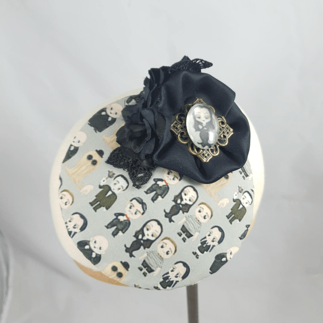 Fascinator rond - Addams