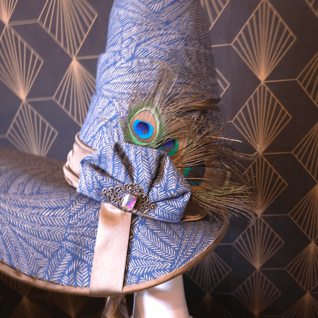 Chapeau de sorcière bleu