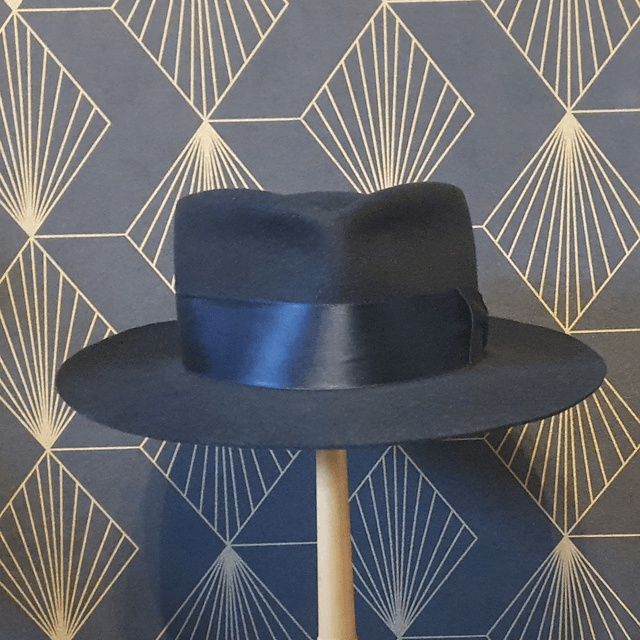 Fedora en feutre noir
