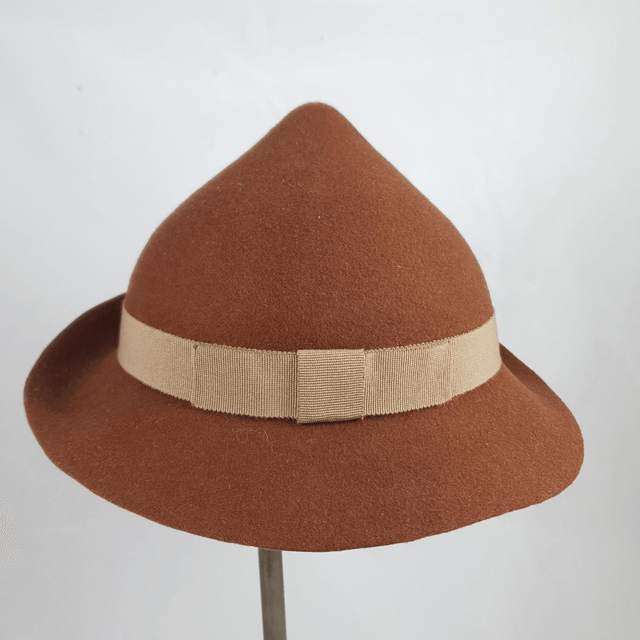 Chapeau Flower brun