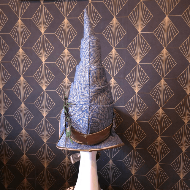 Chapeau de sorcière bleu