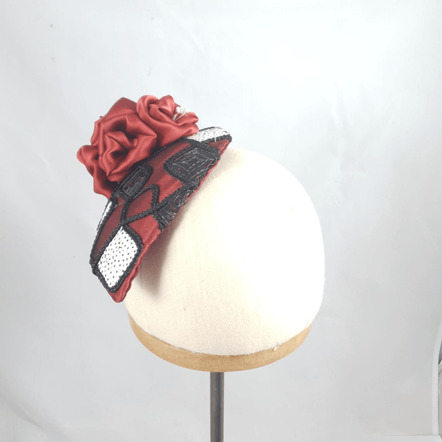 Fascinator goutte à motif