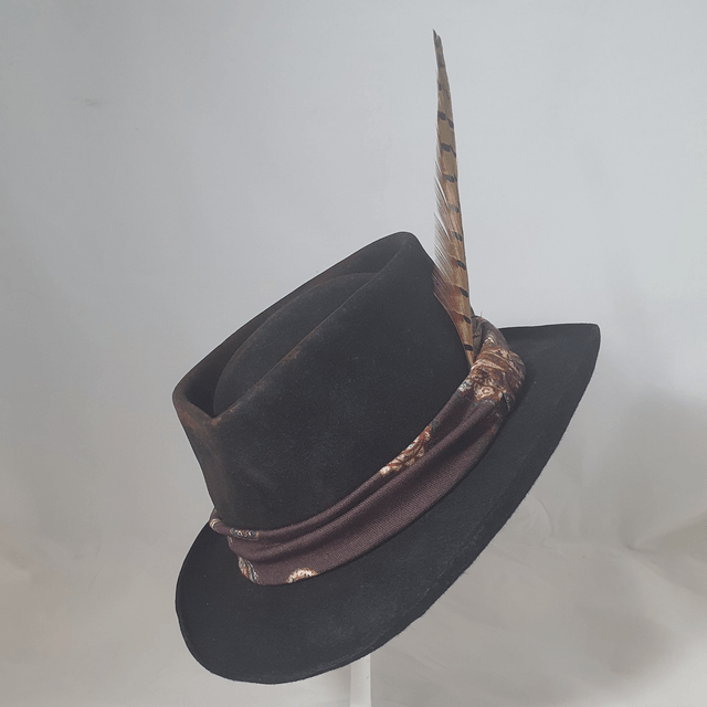 Fedora vieilli "Calamity" en feutre