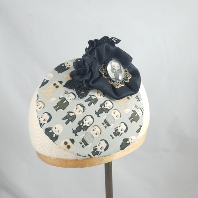 Fascinator rond - Addams