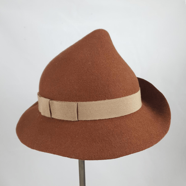 Chapeau Flower brun