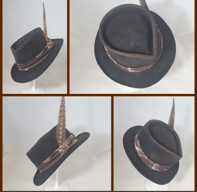 Fedora vieilli "Calamity" en feutre