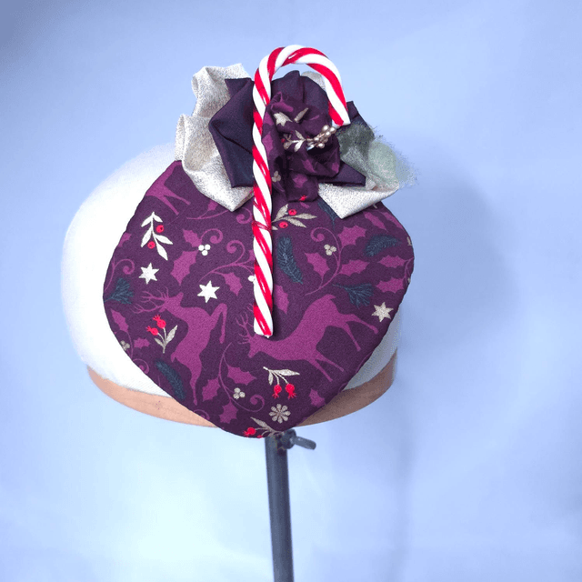 Fascinator rectangulaire de Noël