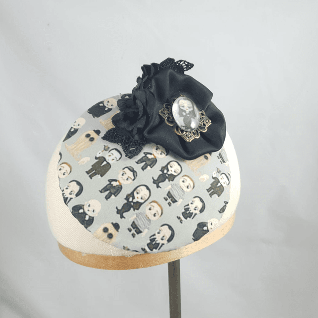 Fascinator rond - Addams