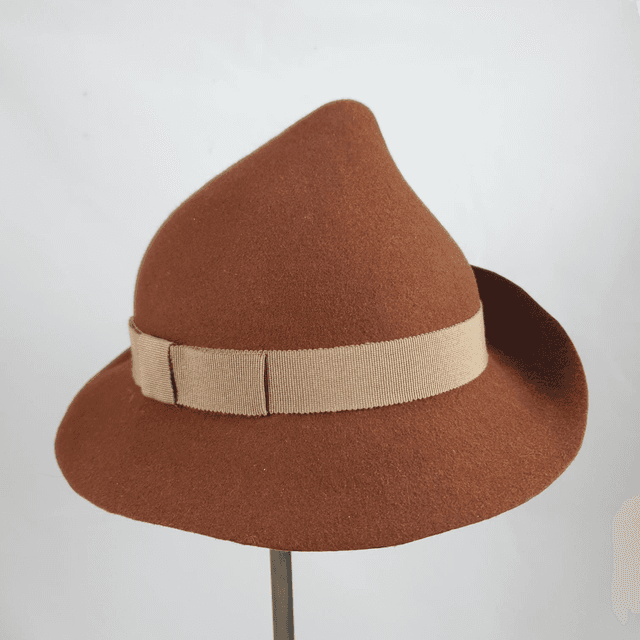 Chapeau Flower brun